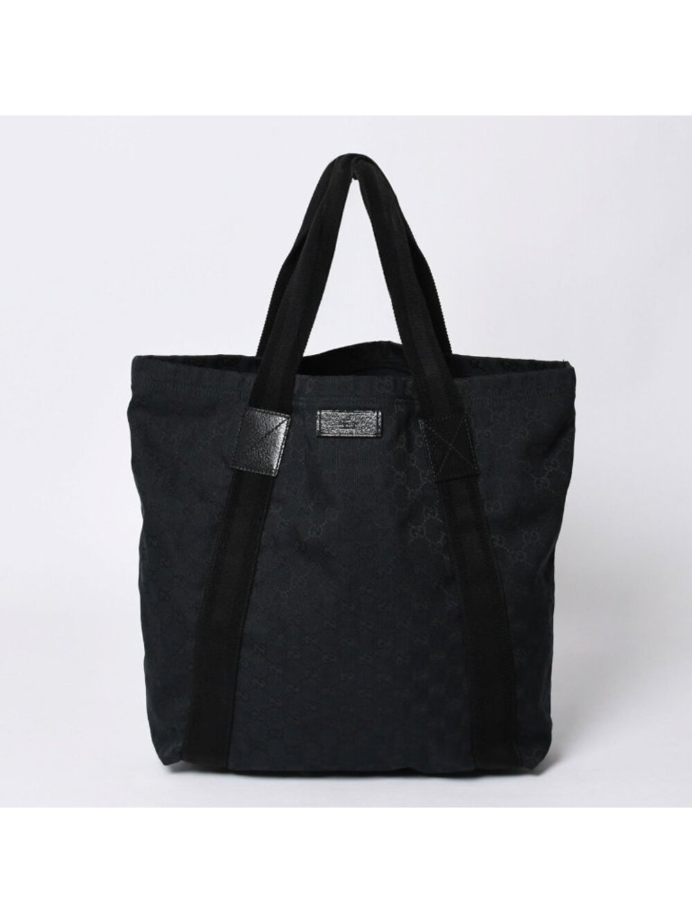 Gucci Tote Bag GG Canvas Black